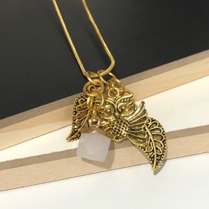 Owl Cluster Pendant Necklace